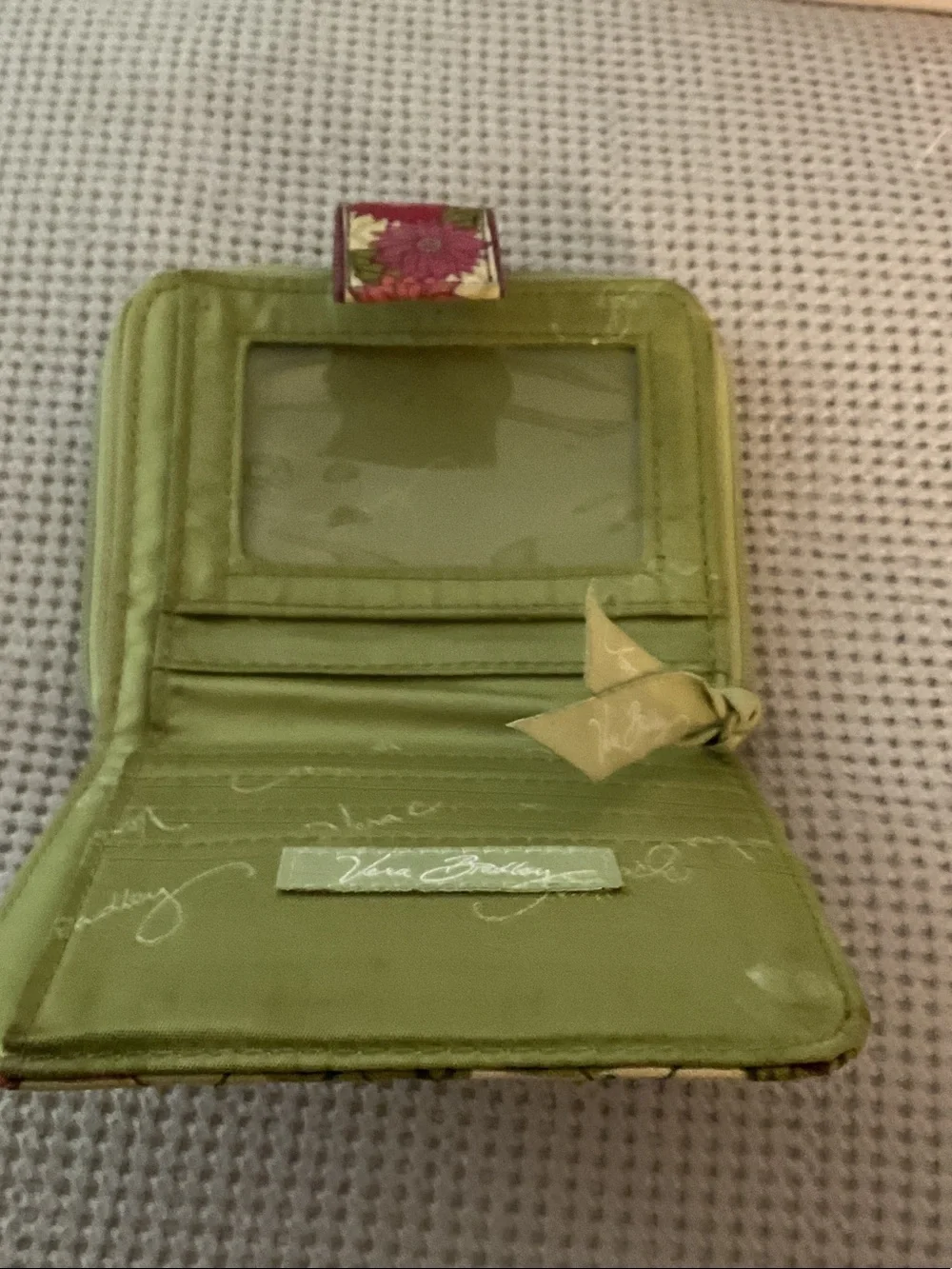 Vera Bradley Pink Floral Wristlet Card Holder